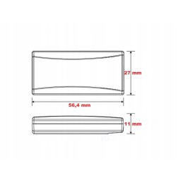 Universal red 12v koso voltmeter