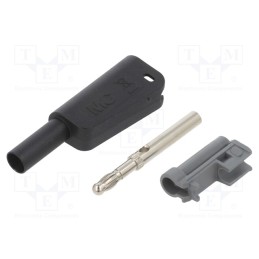 1 pcs x STu00c4UBLI - 66.2018-21 - 4mm banana, 19A, 1kV, black, insulated,with 4mm axial socket