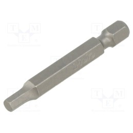 1 pcs x FELO - 034 405 10 - Screwdriver bit, hex key, HEX 4mm, Overall len: 50mm