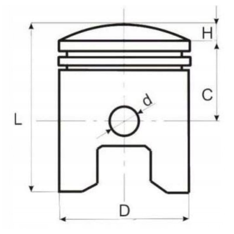 Piston rings Romet Utility 250 rt250st loncin