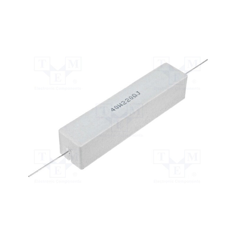 1 pcs x SR PASSIVES - CRL40W-0R47 - Resistor: wire-wound, cement, THT, 470mΩ, 40W, ±5%, 19x19x89mm
