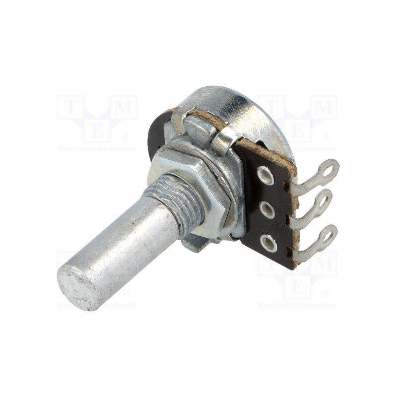 1 pcs x TELPOD - PR167 100K A 20P1 - Potentiometer: shaft, single turn, 100kΩ, 100mW, ±20%, 6mm, mono