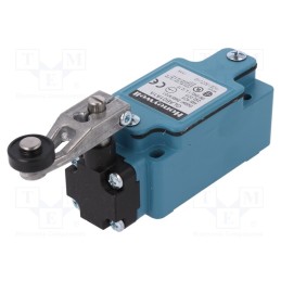 1 pcs x HONEYWELL - GLAB01A1A - Limit switch, lever R 38 mm, plastic roller Ø19 mm, NO + NC, 6A