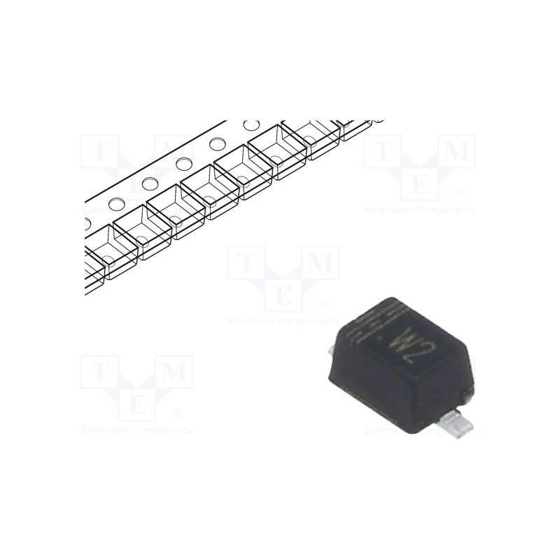 20 pcs x CDIL - BAS16WS - Diode: switching, SMD, 100V, 250mA, 6ns, SOD323, Ufmax: 1.25V, 200mW