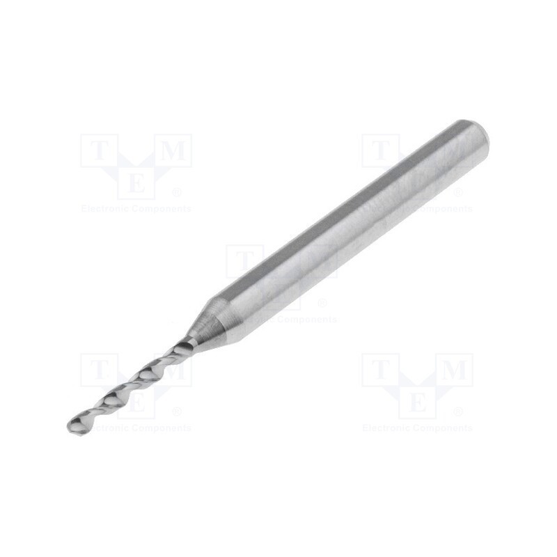 5 pcs x KEMMER PRAEZISION - SM 32 M 1250 085 - Drill bit, Ø: 1.25mm, L: 38.2mm, PCB, 1/8' (3,175mm)