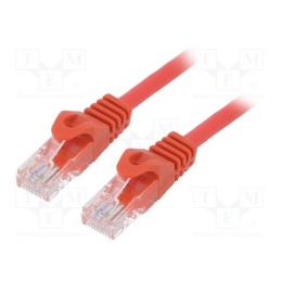 1 pcs x GEMBIRD - PP6U-5M/R - Patch cord, U/UTP, 6, stranded, CCA, PVC, red, 5m, 26AWG, Cablexpert