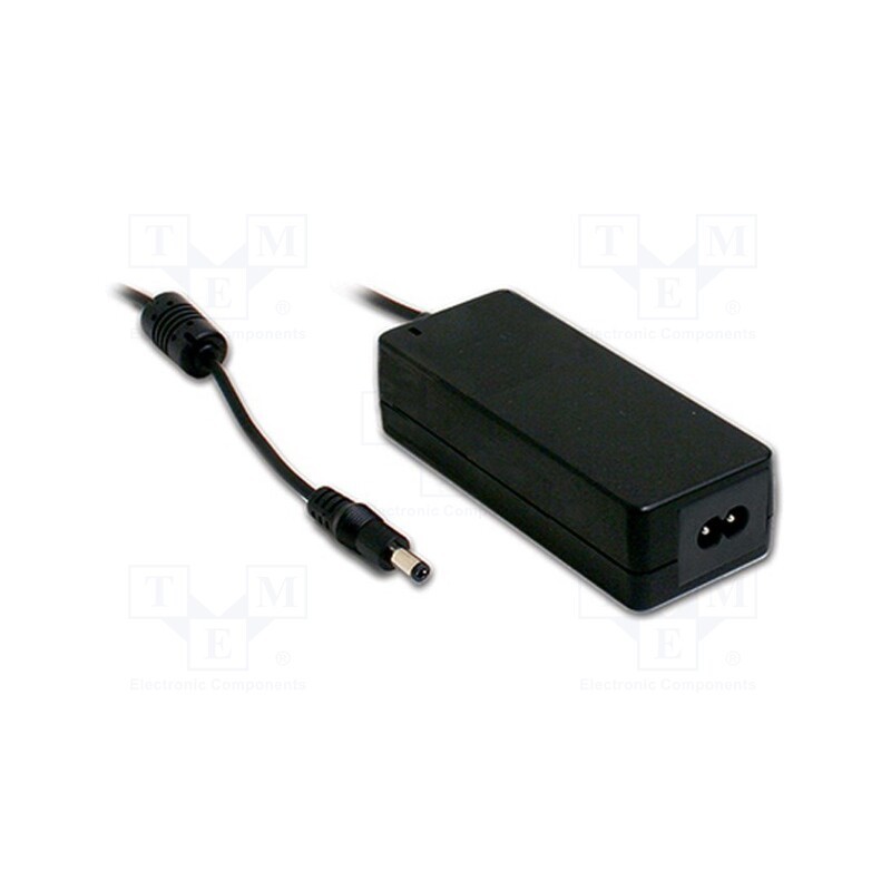 1 pcs x MEAN WELL - GSM40B05-P1J - Power supply: switched-mode, 5VDC, 5A, Out: 5,5/2,1, 25W, 80÷264VAC