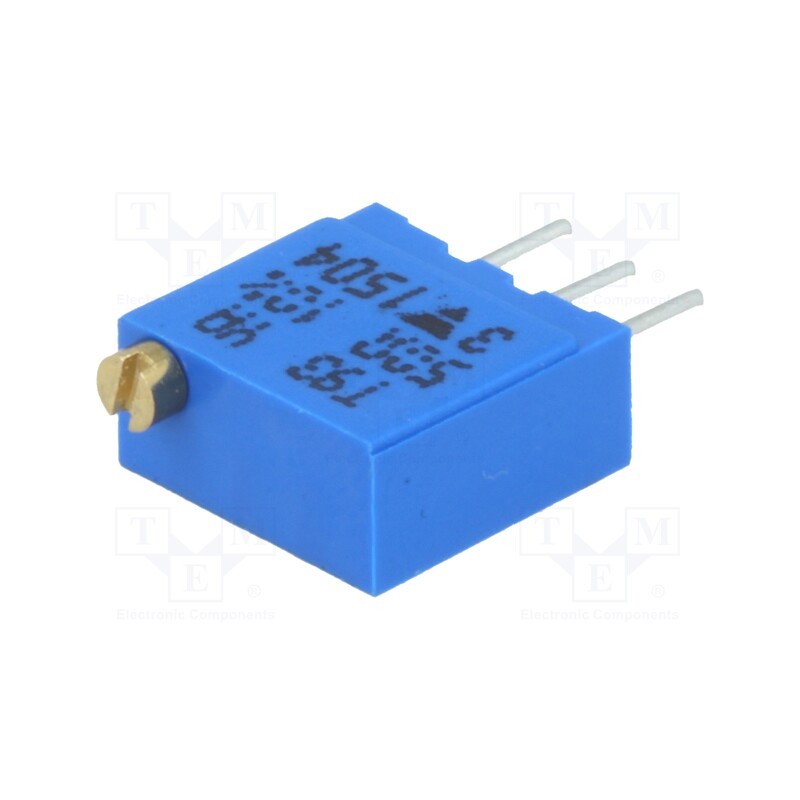 1 pcs x VISHAY - T93YA500KT20 - Potentiometer: mounting, multiturn, 50Ω, 500mW, THT, ±10%, linear