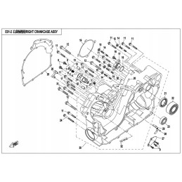 Right engine cover gasket cvt cfmoto 800 x8 0800 012001