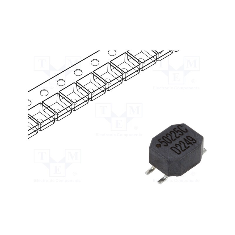 1 pcs x MURATA - 50225C - Inductor: wire, SMD, 2200uH, 500mA, 0.4Ω, -30÷50%, 7x5.9x3.6mm, 5000