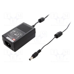 1 pcs x MEAN WELL - GST25A09-P1J - Power supply: switched-mode, 9VDC, 2.55A, Out: 5,5/2,1, 23W, 85%