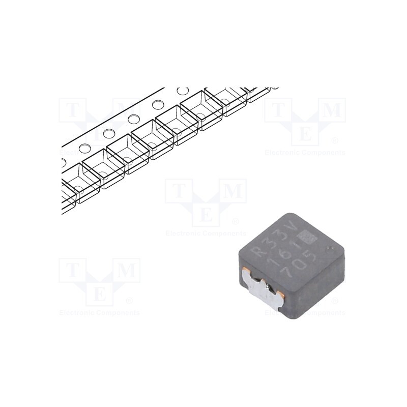 1 pcs x PANASONIC - ETQ-P3MR33KVP - Inductor: wire, SMD, 330nH, 10.6A, 4.85mΩ, ±20%, 5.5x5x3mm, ETQP3M