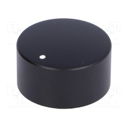 1 pcs x CLIFF - FC7233 - Knob, with pointer, aluminium,thermoplastic, Øshaft: 6mm, black