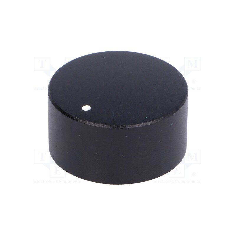 1 pcs x CLIFF - FC7233 - Knob, with pointer, aluminium,thermoplastic, Øshaft: 6mm, black