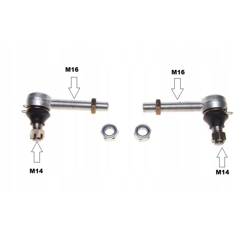 The end of the upper wishbone pins for quad atv 200 250