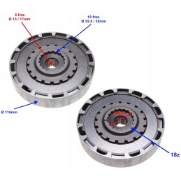 Quad atv 110 139 fmb engine clutch drive system