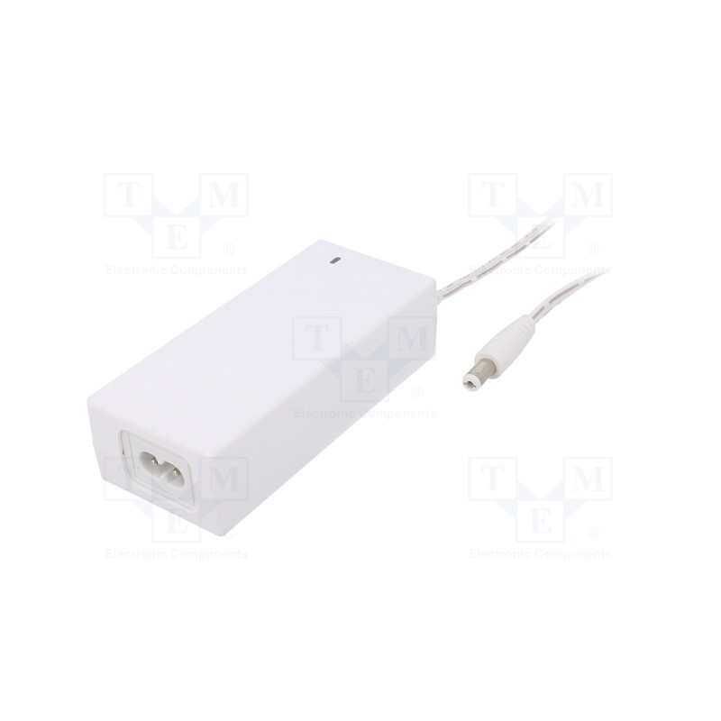 1 pcs x POS - POSC12500D-C8-WH - Power supply: switched-mode, 12VDC, 5A, Out: 5,5/2,1, 60W, desktop