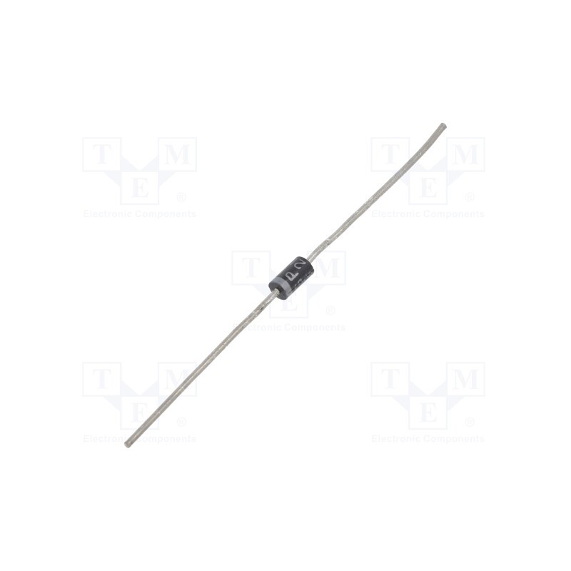 1 pcs x VISHAY - GP10J-E3/54 - Diode: rectifying, THT, 600V, 1A, , Ifsm: 30A, DO41, Ir: 50uA