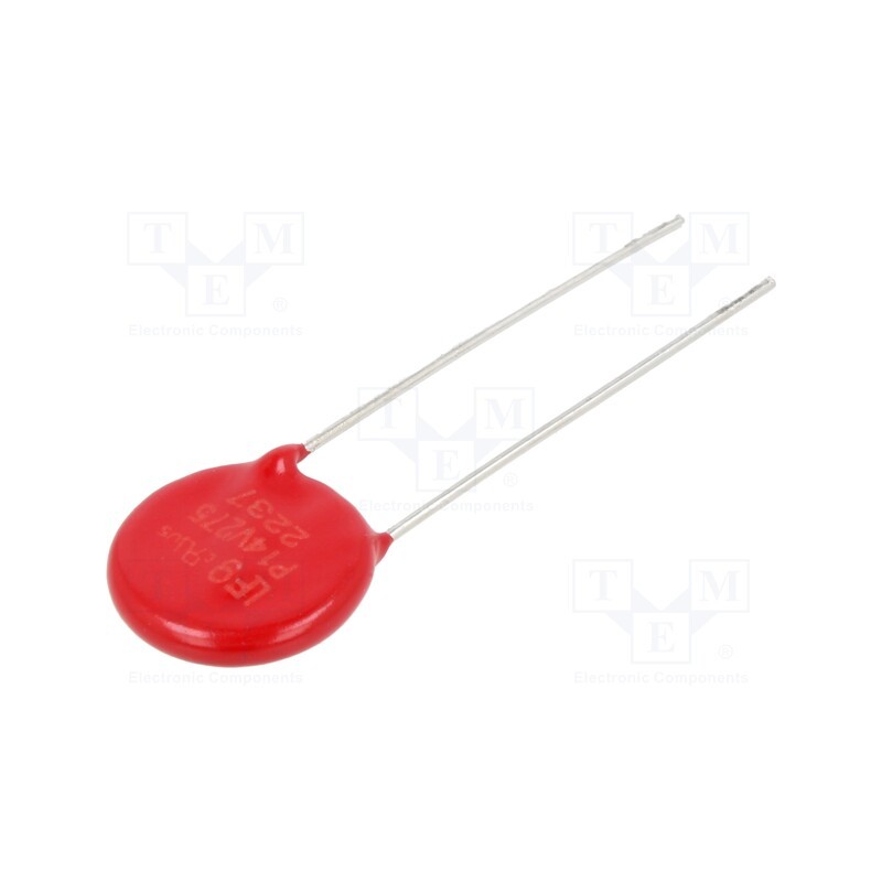 1 pcs x LITTELFUSE - V14E275P - Varistor: metal-oxide, THT, 275VAC, 350VDC, 430V, 6kA, 110J