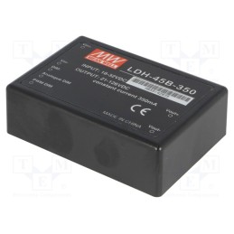 1 pcs x MEAN WELL - LDH-45B-350 - Converter: DC/DC, 45W, Uin: 18÷32V, Uout: 21÷126VDC, Iin: 2.1A, THT