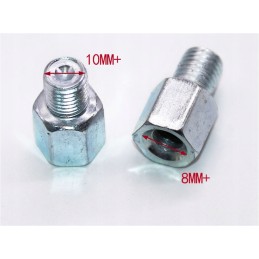 Adapter for reducing the mirror thread from M10 to M8, right