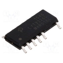 1 pcs x POWER INTEGRATIONS - LYT3326D - IC: PMIC, AC/DC switcher,LED driver, 85÷265V, Ubr: 725V, SO16B