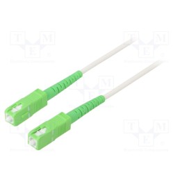 1 pcs x Goobay - 59594 - Fiber patch cord, OS2, SC/APC,both sides, 1m, LSZH, white