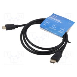 1 pcs x SAVIO - SAVKABELCL-01 - Cable, HDMI 1.4, HDMI plug,both sides, Len: 1.5m, black, 30AWG