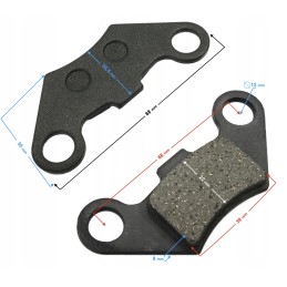Brake pads for the rear brake atv quad 125cc