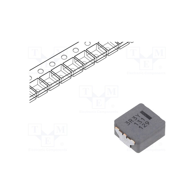 1 pcs x PANASONIC - ETQP5M3R3YFC - Inductor: wire, SMD, 3.3uH, 22.7A, 7.1mΩ, ±20%, 10.7x10x5.4mm