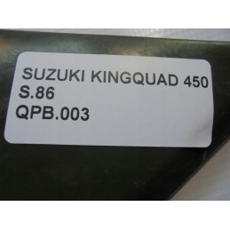 Plastic side fairing for suzuki lt a 450 kingquad