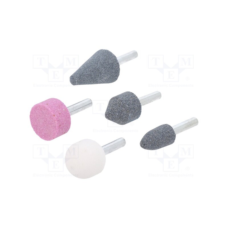 1 set x MEGA - 44905 - Grindingstone, 6mm, 5pcs.