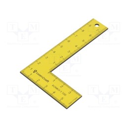 1 pcs x LeanCraft - KONKO-1-100-Y - Try square, 100x60mm