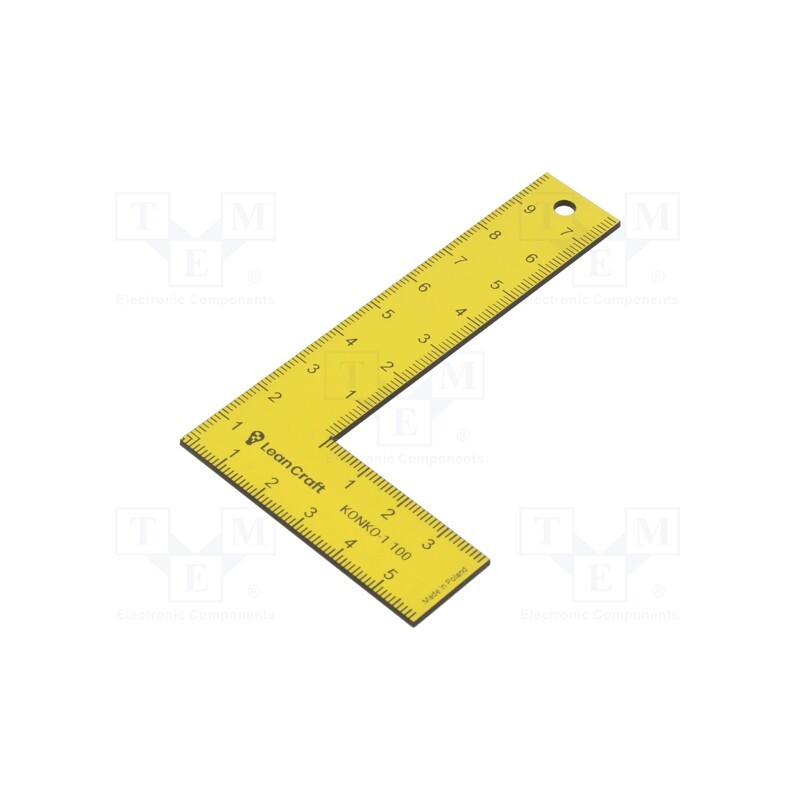 1 pcs x LeanCraft - KONKO-1-100-Y - Try square, 100x60mm