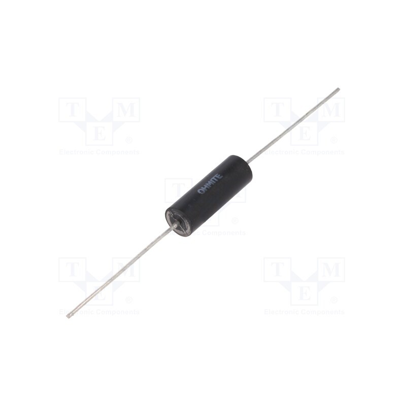 1 pcs x OHMITE - 15FR100E - Resistor: wire-wound, THT, 100mΩ, 5W, ±1%, Ø8.4x23.8mm, -55÷275°C