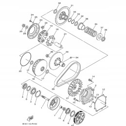 Bellow gasket yamaha grizzly 700 2mb e5463 00