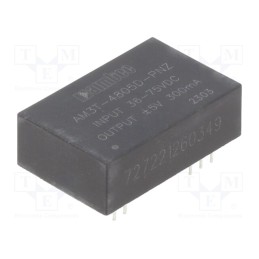 1 pcs x AIMTEC - AM3T-4805D-PNZ - Converter: DC/DC, 3W, Uin: 36÷75V, Uout: 5VDC, Uout2: -5VDC, DIP24