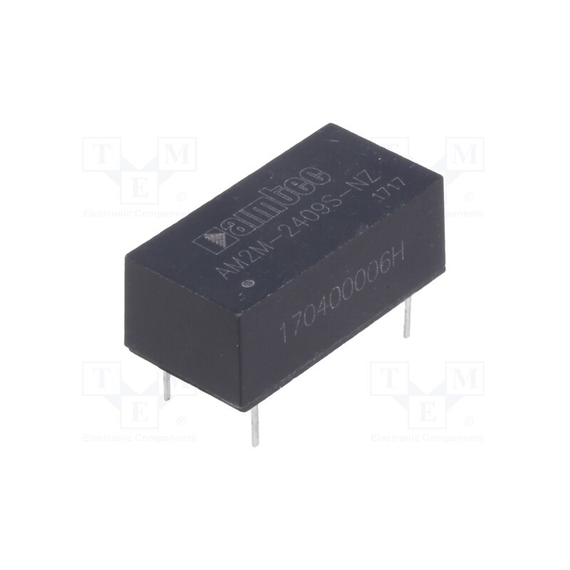 1 pcs x AIMTEC - AM2M-2409S-NZ - Converter: DC/DC, 2W, Uin: 21.6÷26.4V, Uout: 9VDC, Iout: 222mA, DIP14