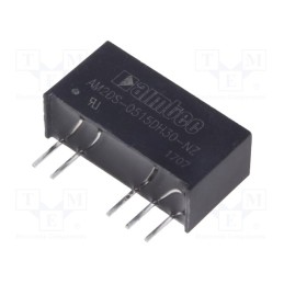 1 pcs x AIMTEC - AM2DS-0515DH30-NZ - Converter: DC/DC, 2W, Uin: 4.5÷5.5V, Uout: 15VDC, Uout2: -15VDC, SIP7