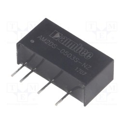 1 pcs x AIMTEC - AM2DS-0503S-NZ - Converter: DC/DC, 2W, Uin: 4.5÷5.5V, Uout: 3.3VDC, Iout: 400mA, SIP7