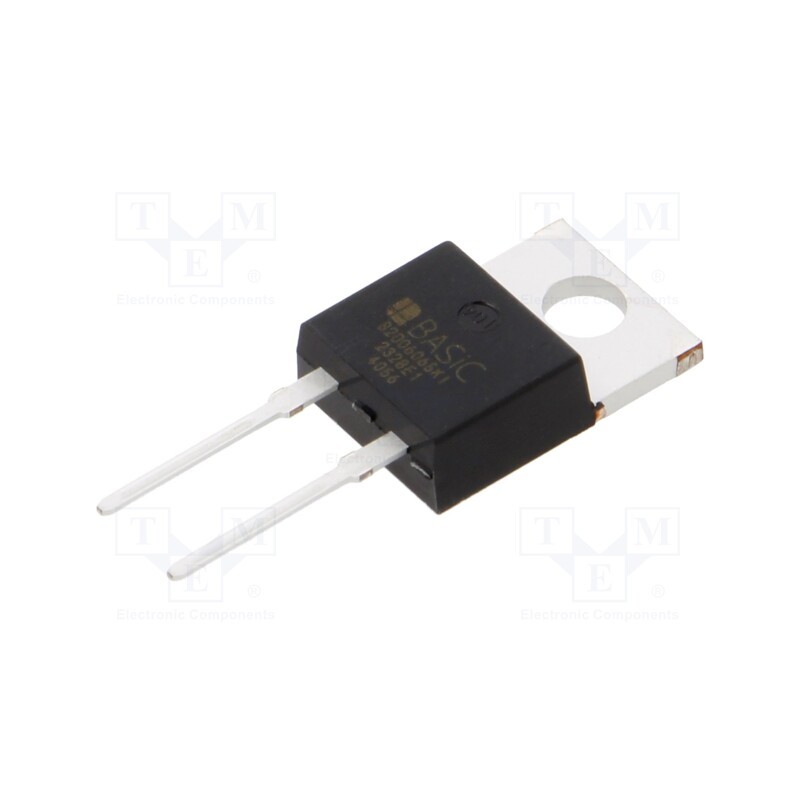 1 pcs x BASiC SEMICONDUCTOR - B2D06065K1 - Diode: Schottky rectifying, SiC, THT, 650V, 6A, TO220-2,