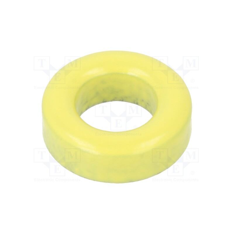 1 pcs x MICROMETALS - T37-6 - Ferrite: toroidal, L: 3.25mm, Øint: 5.21mm, Øout: 9.53mm, 3nH