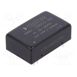 1 pcs x AIMTEC - AM6T-2405S-NZ - Converter: DC/DC, 6W, Uin: 18÷36V, Uout: 5VDC, Iout: 1.2A, DIP24