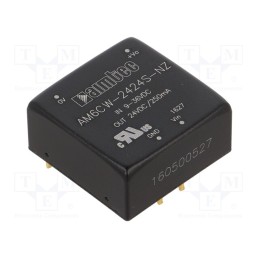 1 pcs x AIMTEC - AM6CW-2424S-NZ - Converter: DC/DC, 6W, Uin: 9÷36V, Uout: 24VDC, Iout: 250mA, 1'x1'