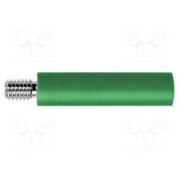 1 pcs x SCHu00dcTZINGER - BU 2244 S NI / GN - Socket, 4mm banana, 32A, 1kVAC, green, nickel plated, -25÷80°C
