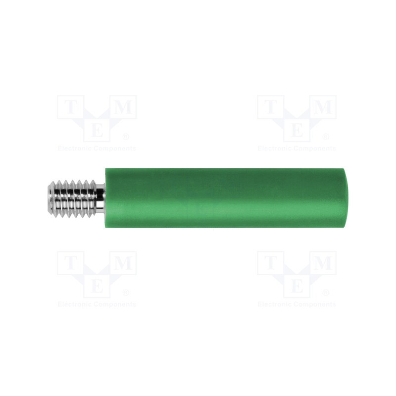 1 pcs x SCHu00dcTZINGER - BU 2244 S NI / GN - Socket, 4mm banana, 32A, 1kVAC, green, nickel plated, -25÷80°C