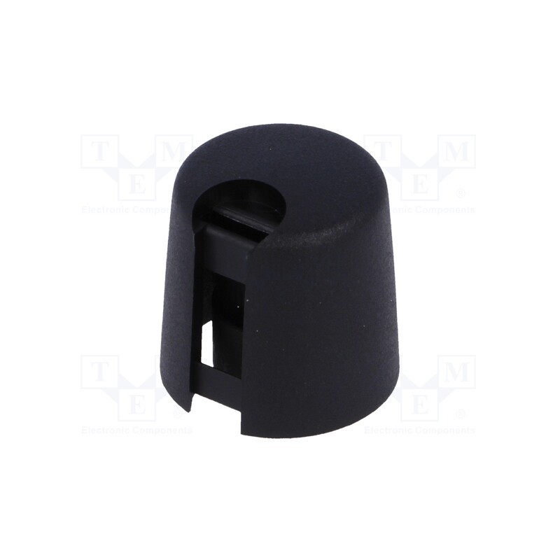 1 pcs x OKW - A1016649 - Knob, with pointer, plastic, Øshaft: 6mm, Ø16x16mm, black, push-in