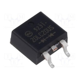 1 pcs x SHINDENGEN - DF20LC20US-7102 - Diode: rectifying, SMD, 200V, 20A, 25ns, STO220 (SC83 similar)