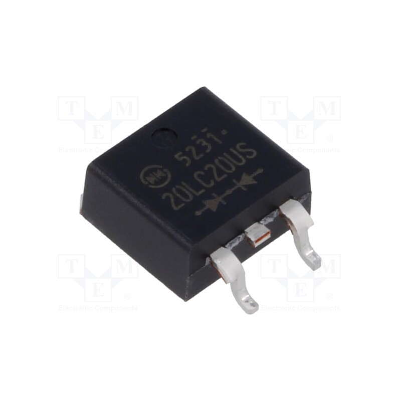 1 pcs x SHINDENGEN - DF20LC20US-7102 - Diode: rectifying, SMD, 200V, 20A, 25ns, STO220 (SC83 similar)