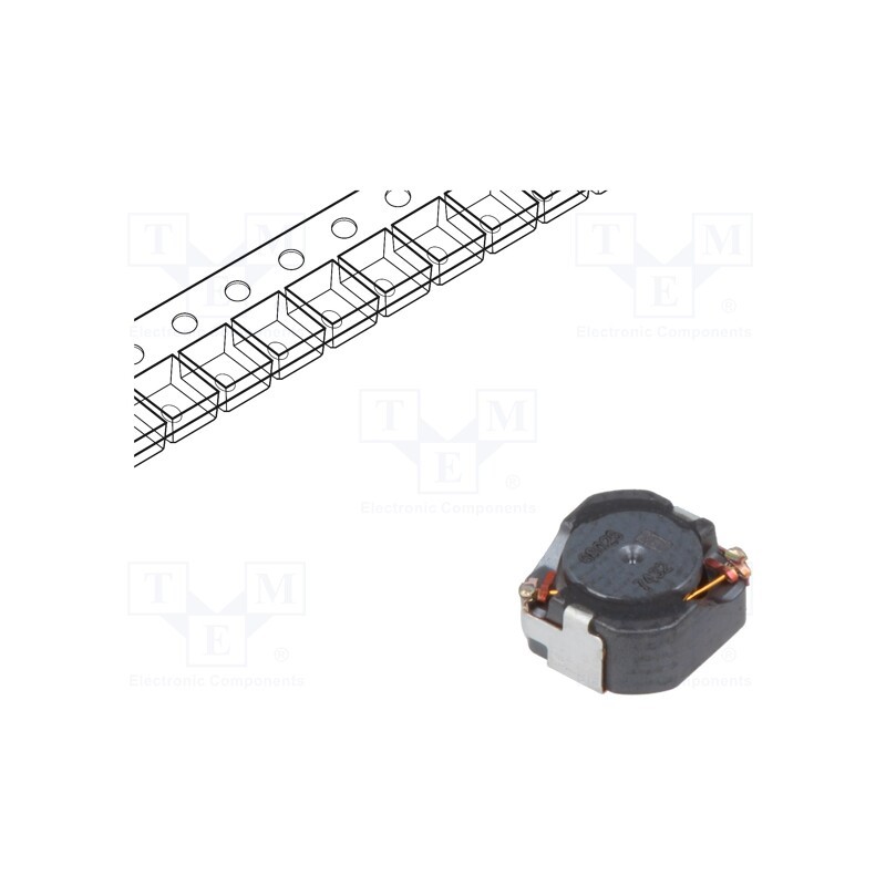 1 pcs x TRACO POWER - TCK-150 - Inductor: wire, SMD, 68uH, 636mΩ, -40÷125°C, ±20%, 5.3x5x2.7mm